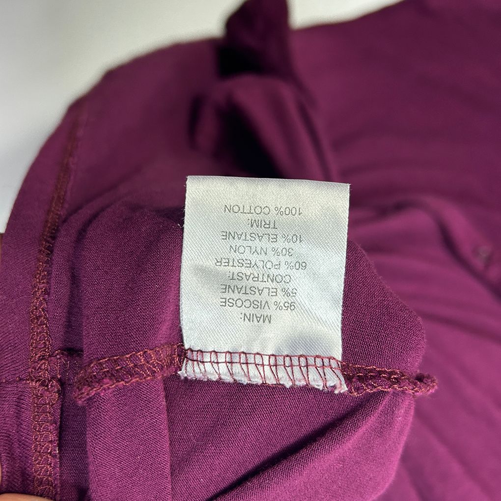 Autograph Purple Velvet Top - Size 18