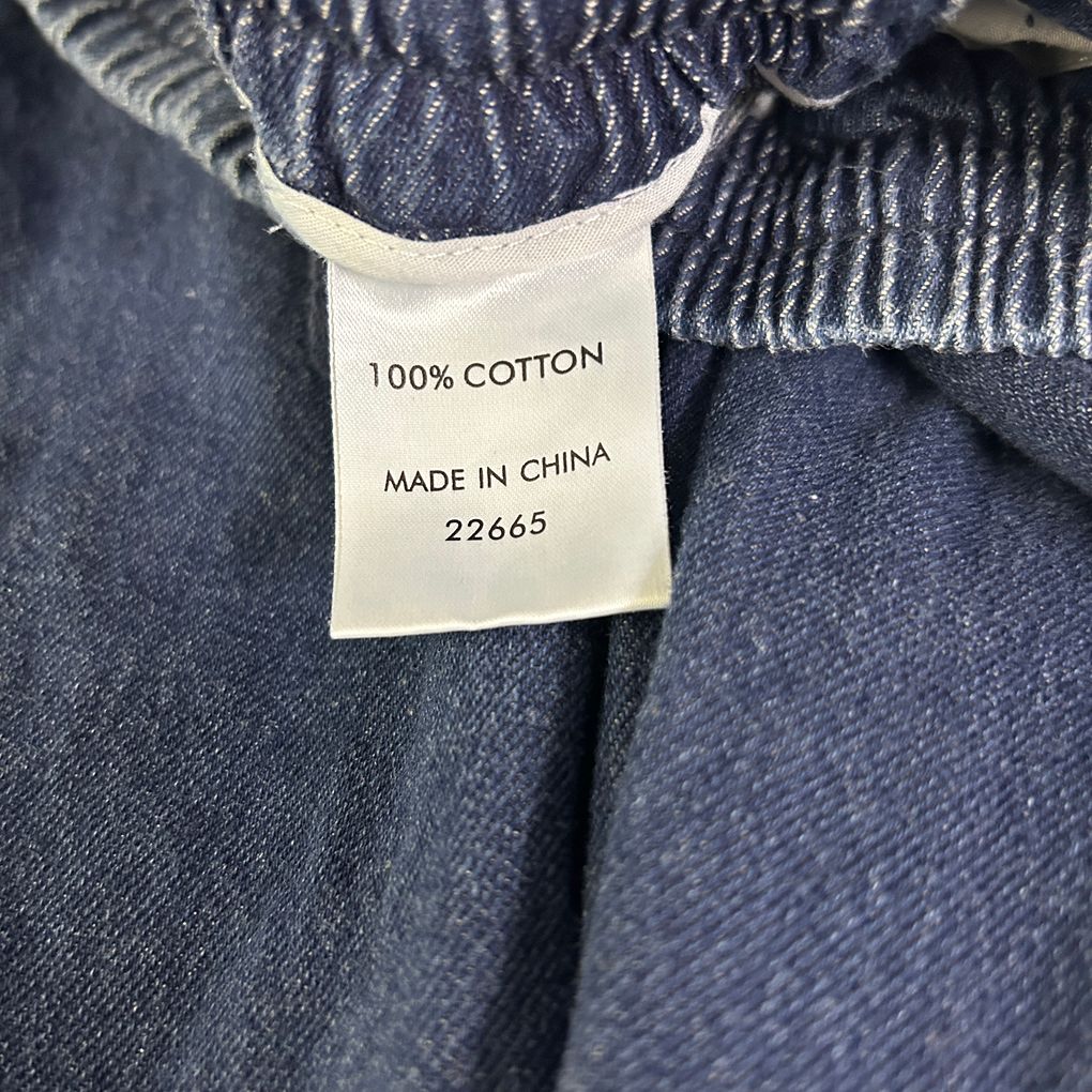Suzanne Grae Denim Cotton Wide Leg Pants - Size XL