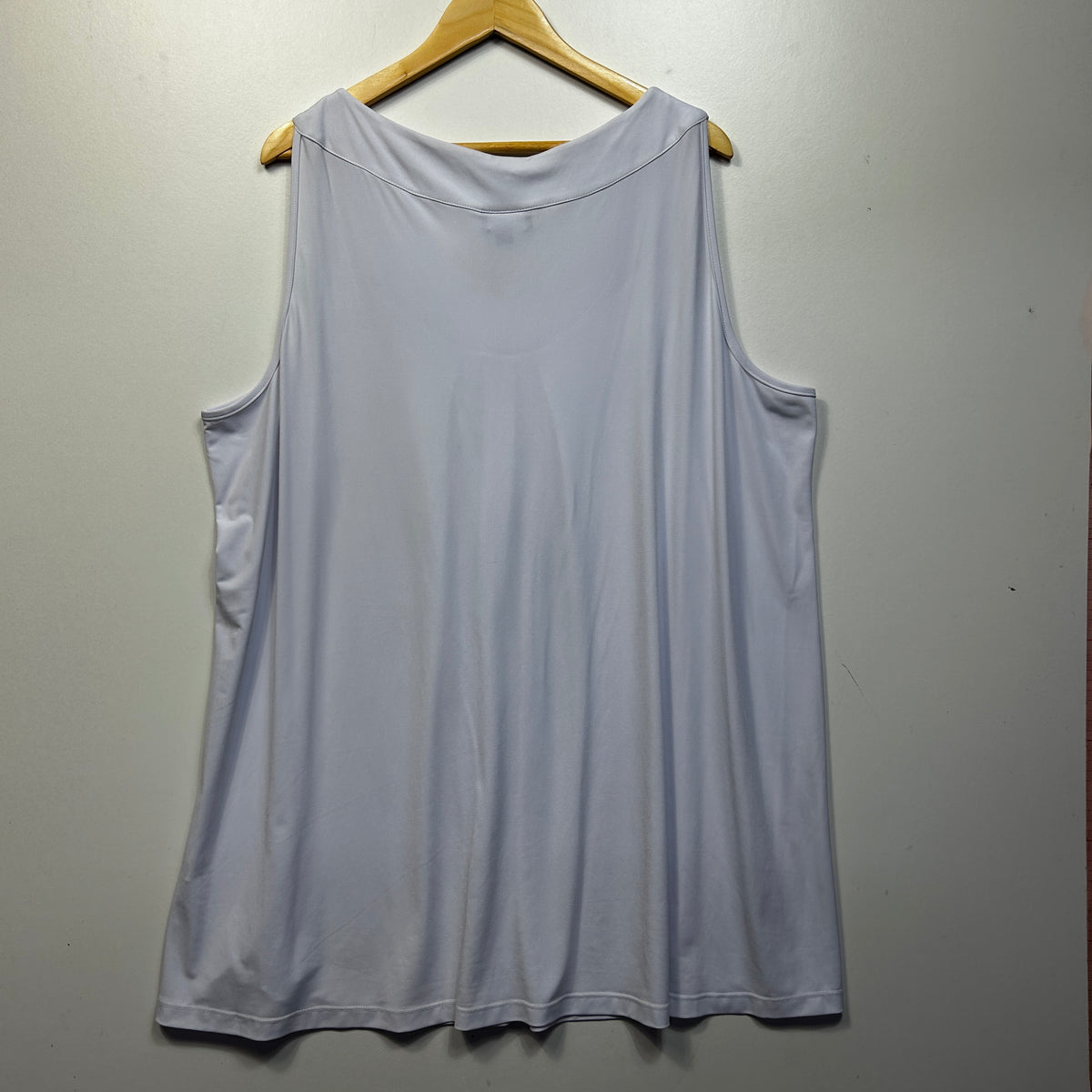 My Size White Plus Size Singlet Top - Size XL/22