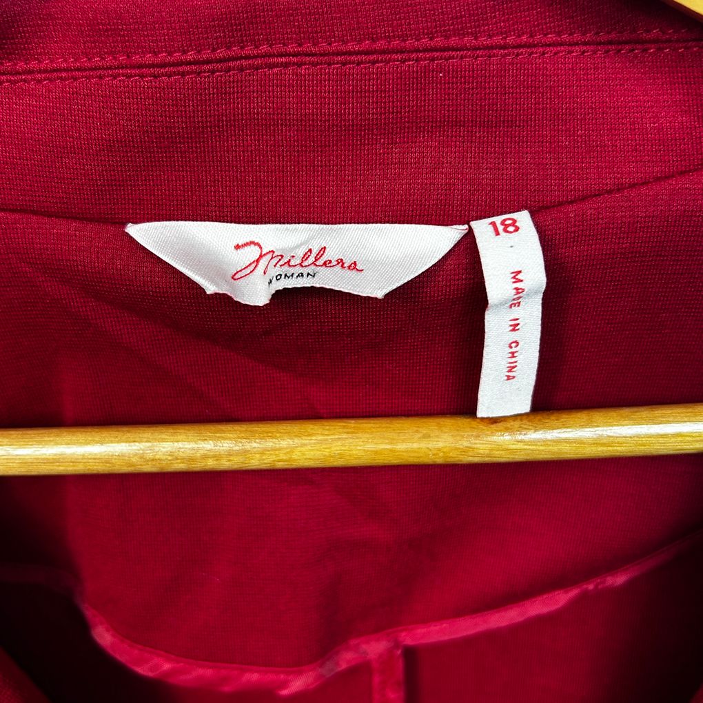 Millers Red Jacket Blazer - Size 18