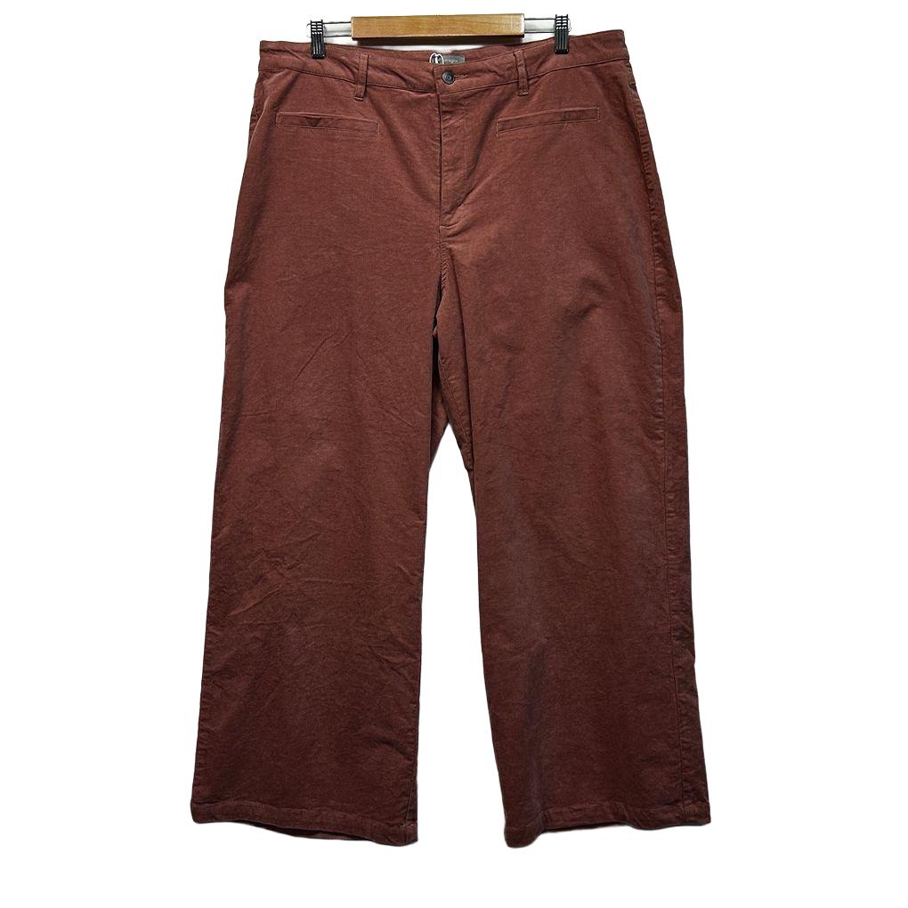 Suzanne Grae Rust Corduroy Cotton Pants - Size 20