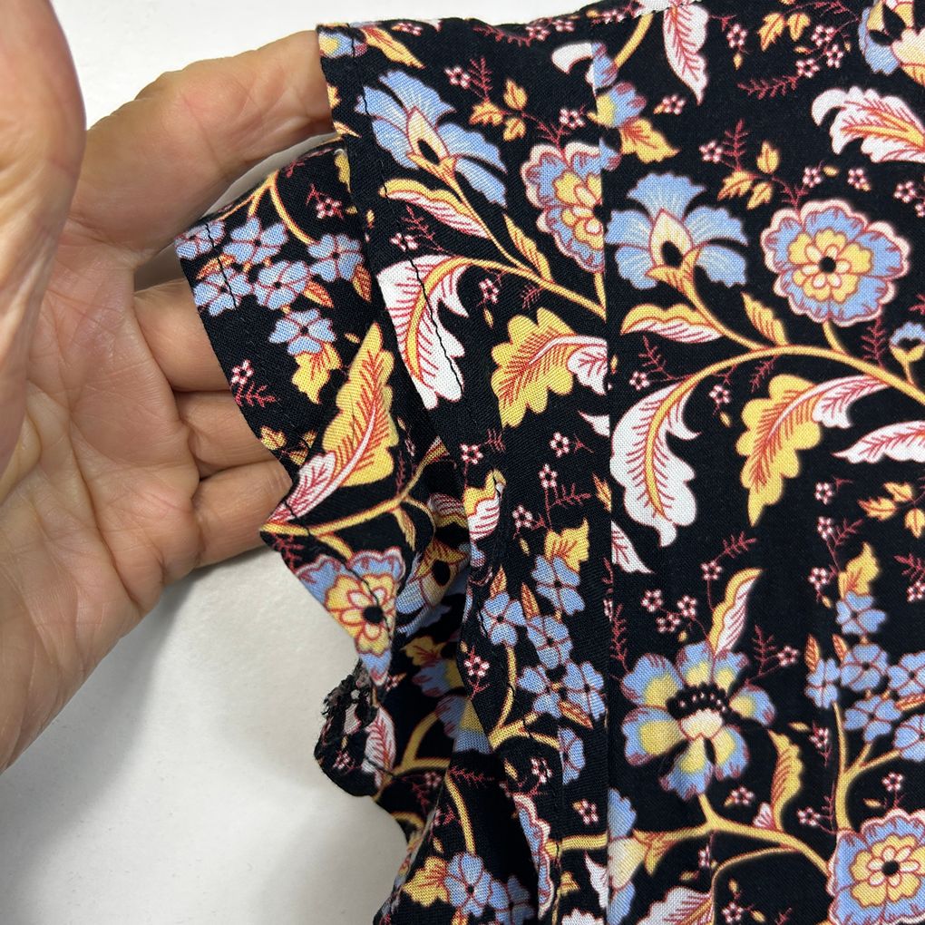 Miracle Black Floral Boho Dress - Size 16