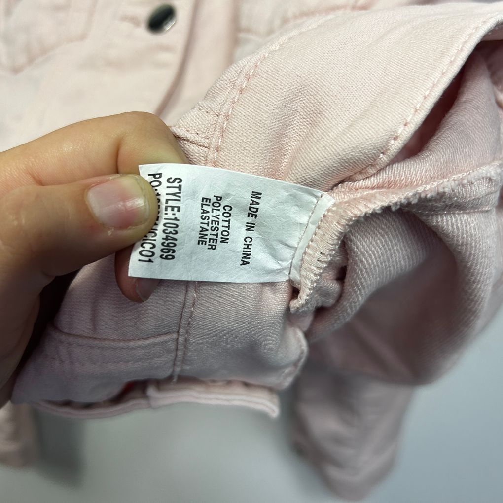 Rockmans Pink Plus Size Cotton Denim Jacket - Size 18