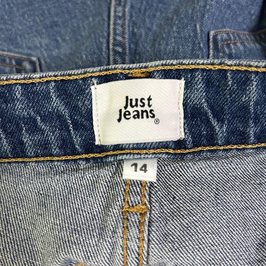 Just Jeans Blue Mom High Rise Full Length Jeans - Size 14