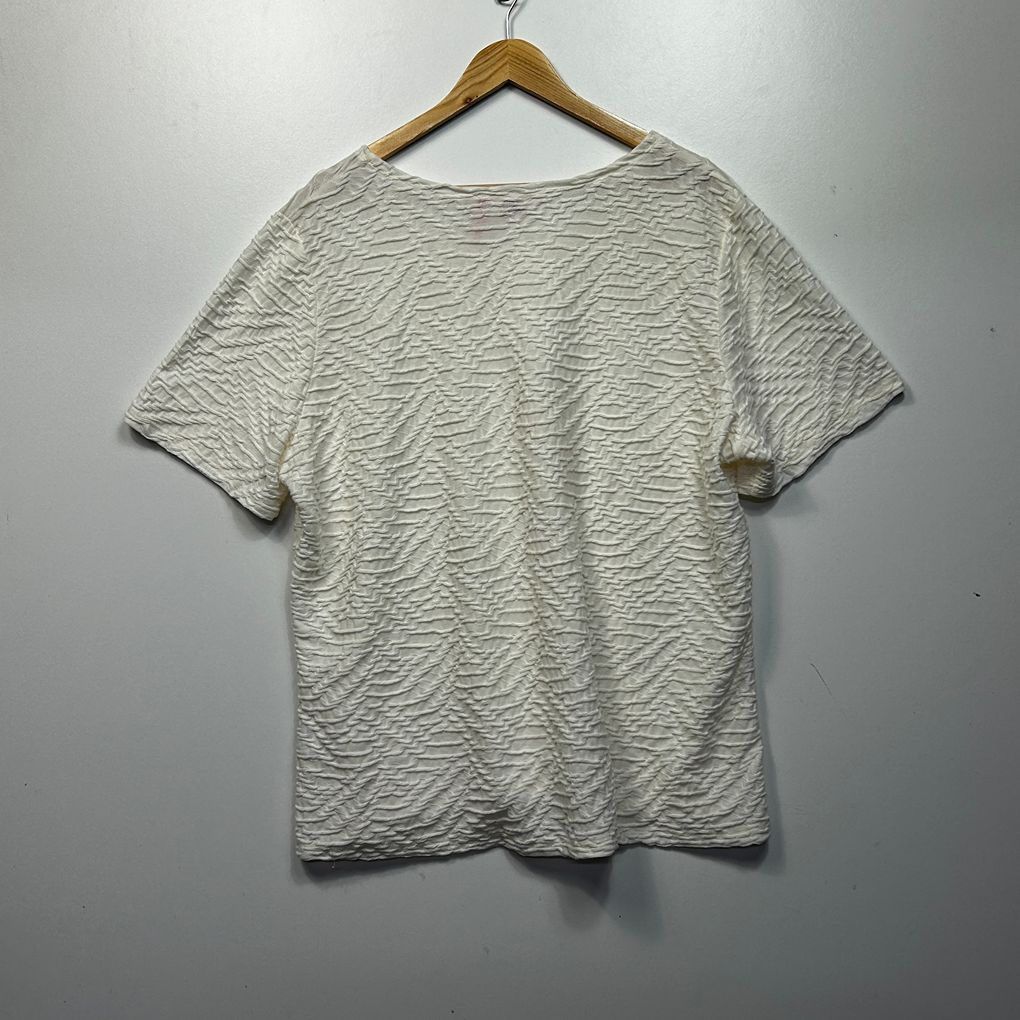 Millers Cream Plus Size Textured Top - Size 22