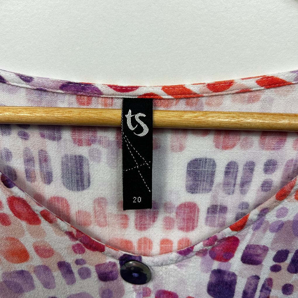 Taking Shape Multicoloured Plus Size Top - Size 20