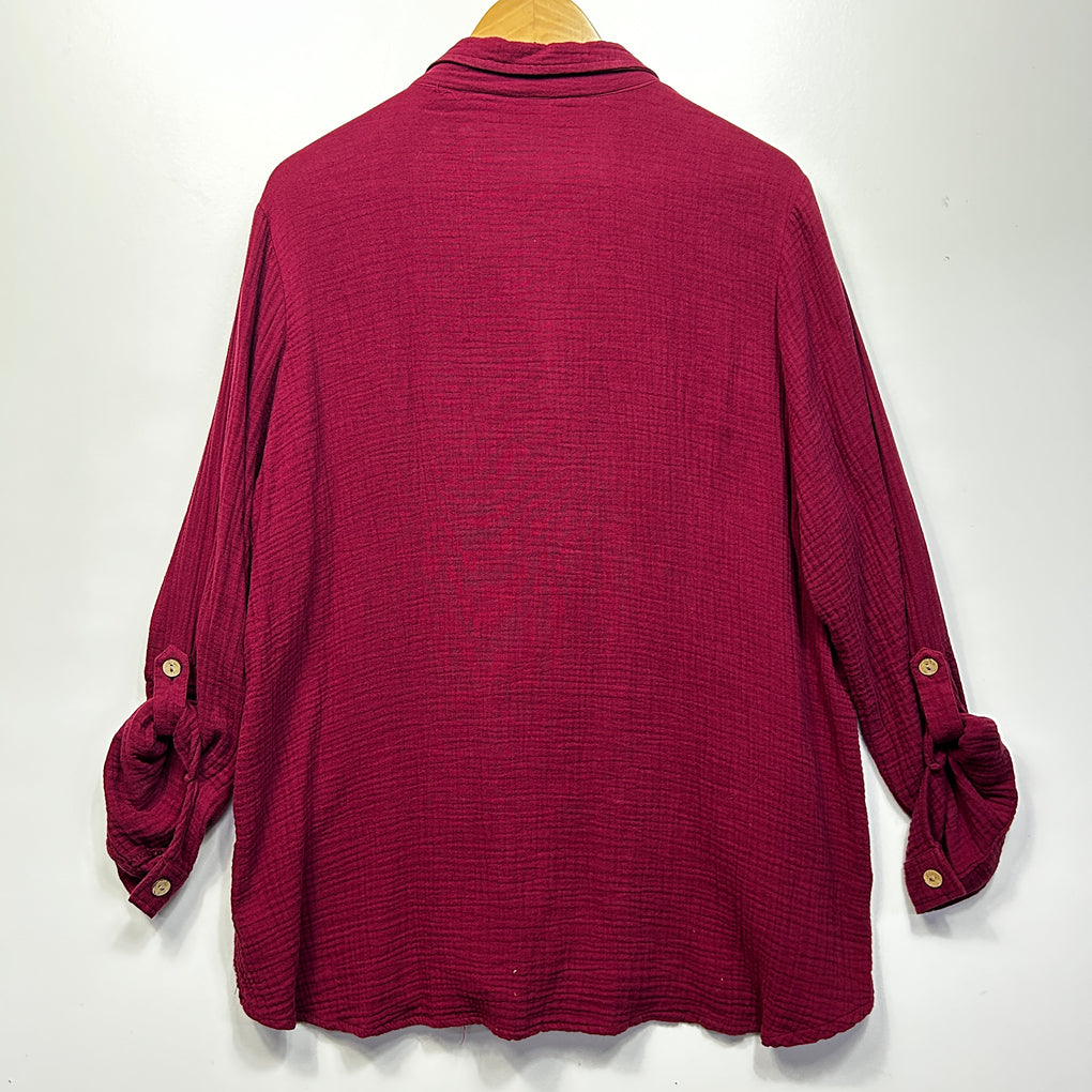 Millers Berry Cotton Shirt - Size 20