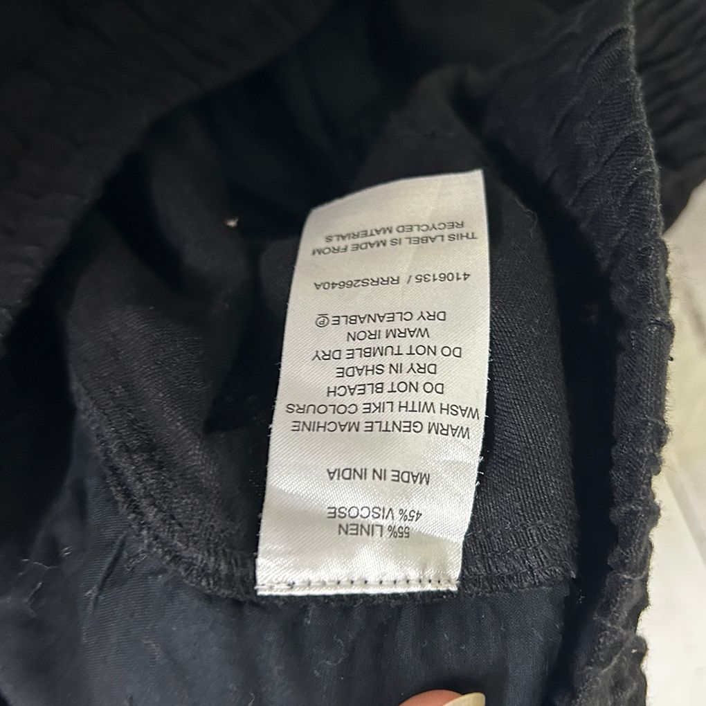 Regatta Black Linen Pants - Size 18