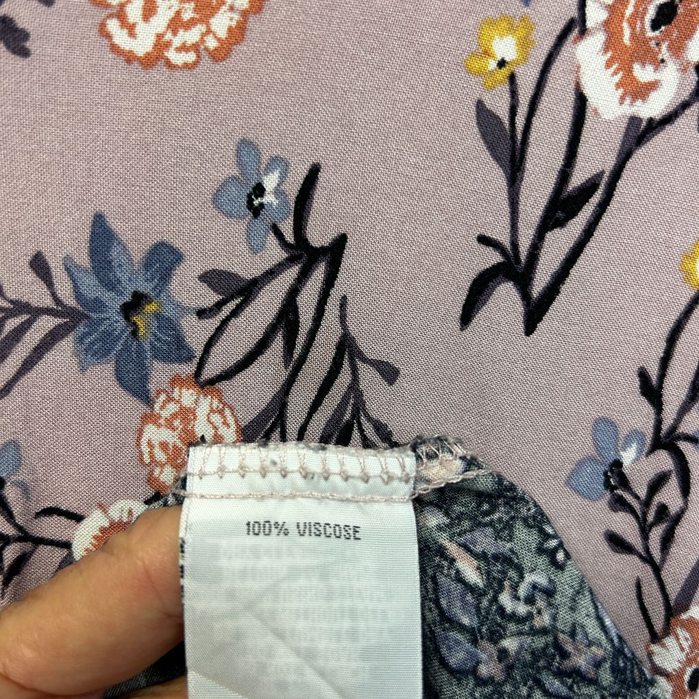 Rivers Mauve Floral Dress - Size 18