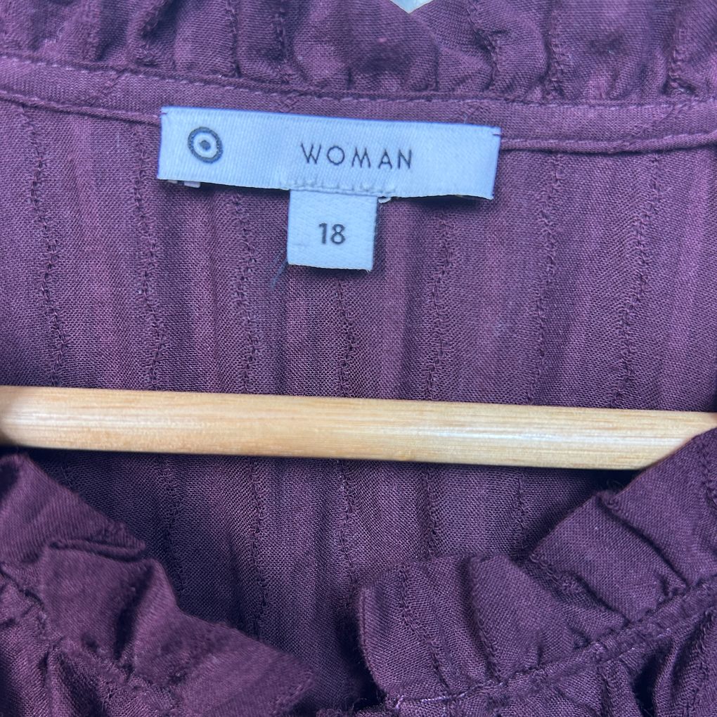 Target Plum Cotton Top - Size 18