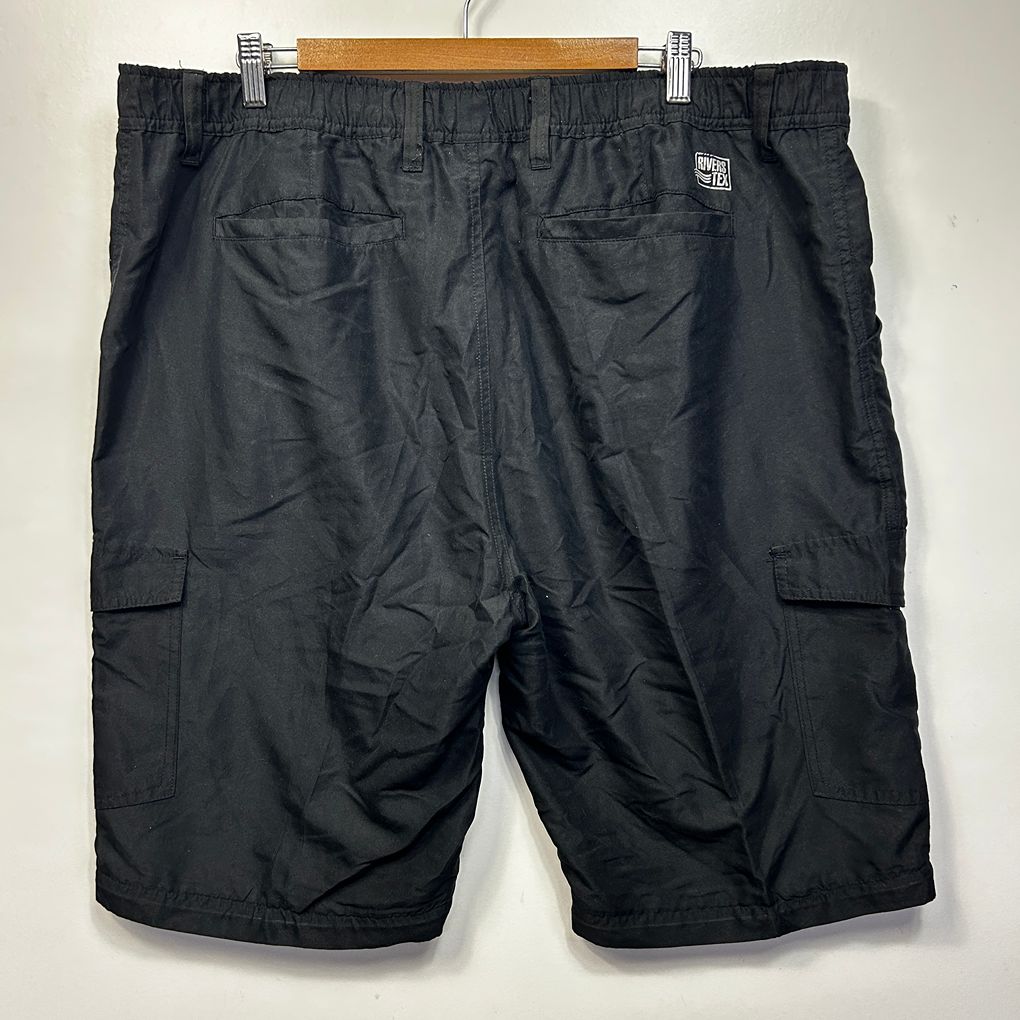 Rivers Black Cargo Shorts - Size 40