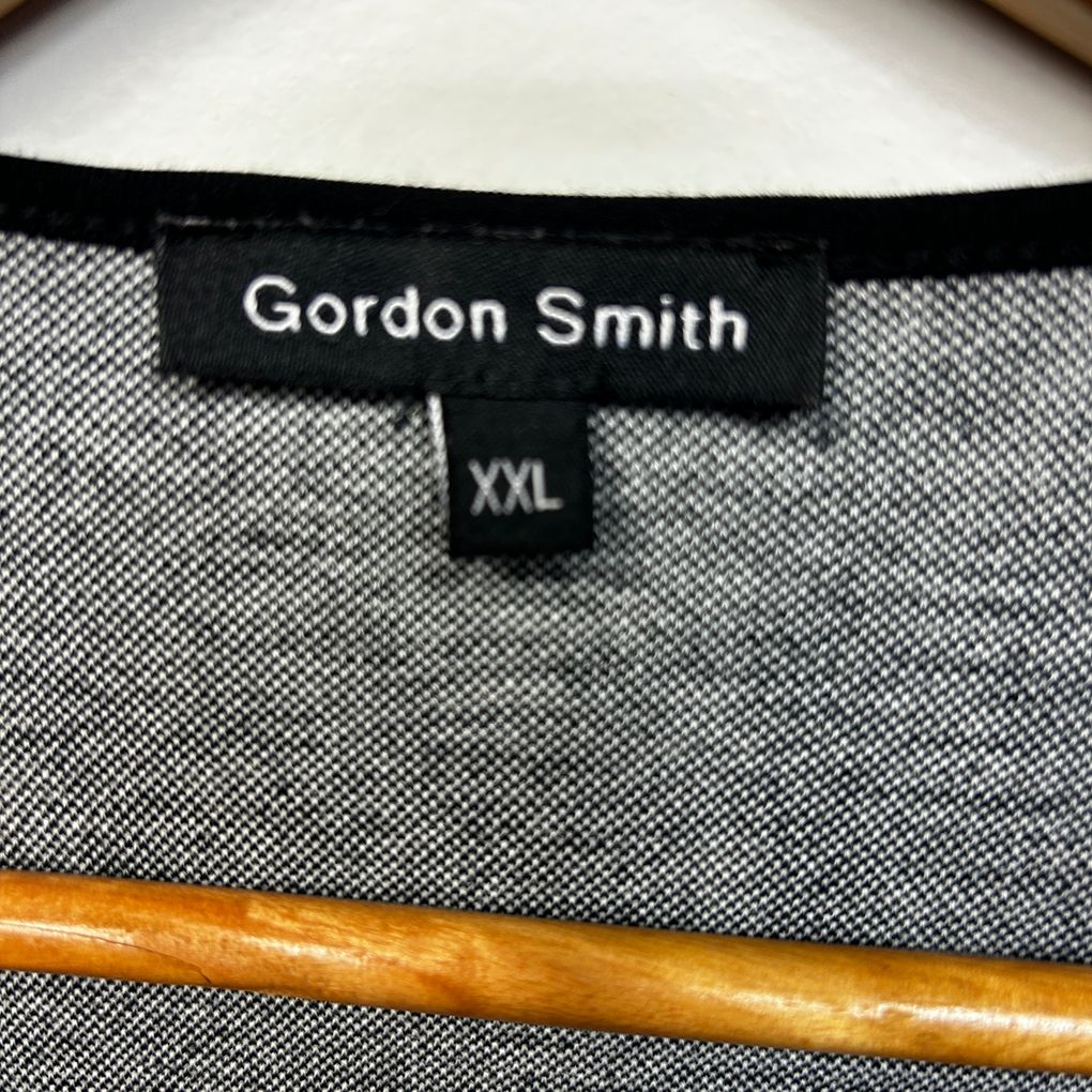 Gordon Smith Black White Cotton Peplum Top Jacket - Size XXL