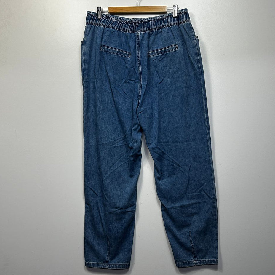 Anko Blue Tapered Extra High Rise Jeans - Size 16