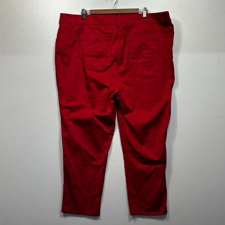 Regatta Red Cotton Pants - Size 20