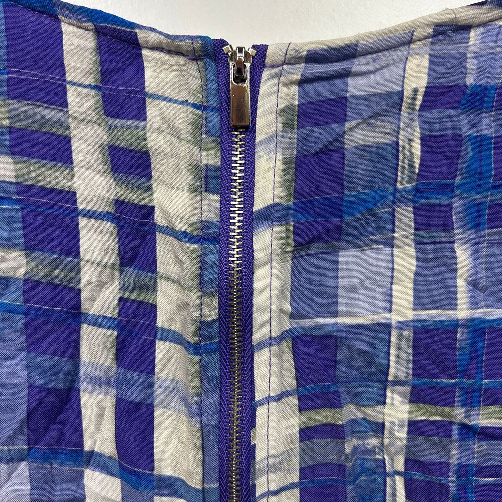 Katies Blue Check Top - Size 18