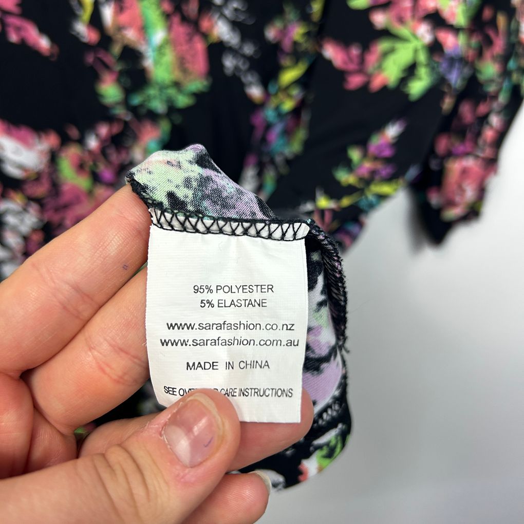 Sara Black Plus Size Top - Size 2X