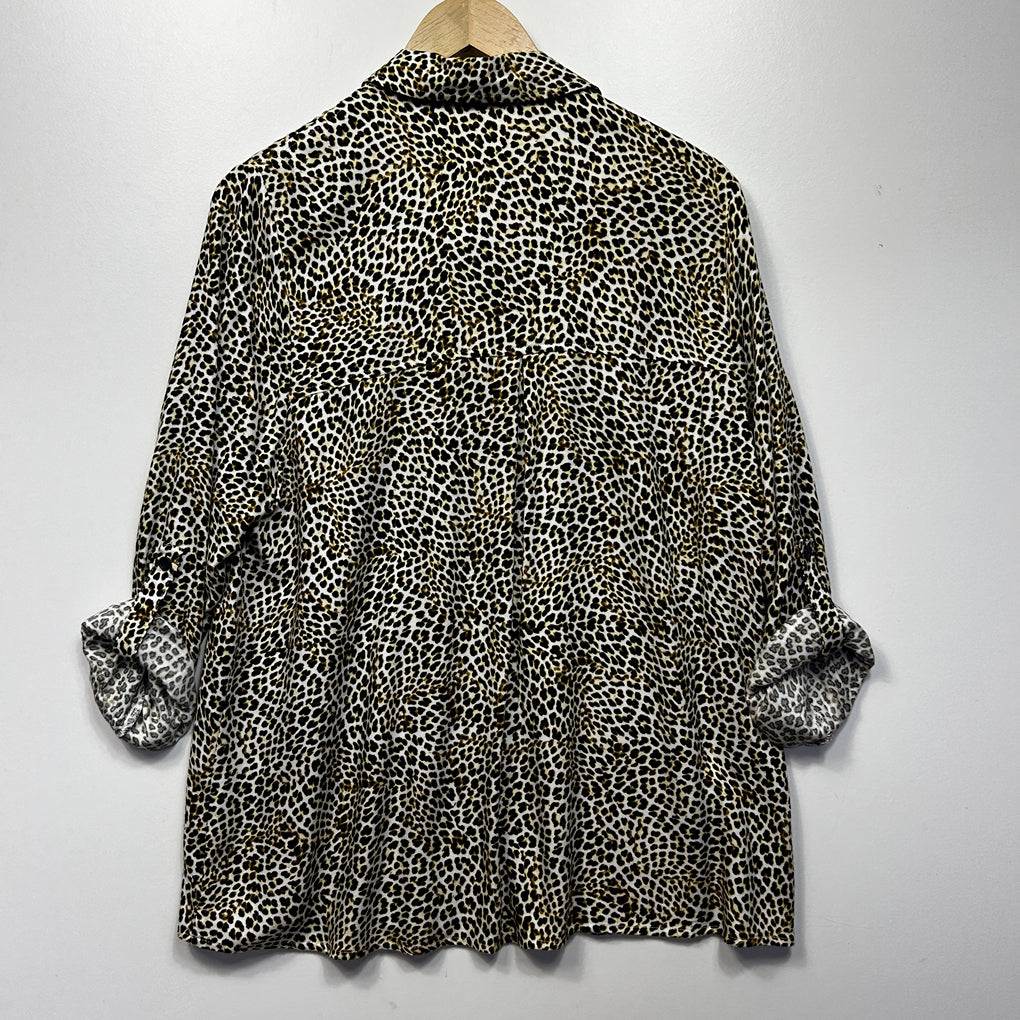 Millers Leopard Print Shirt - Size 14