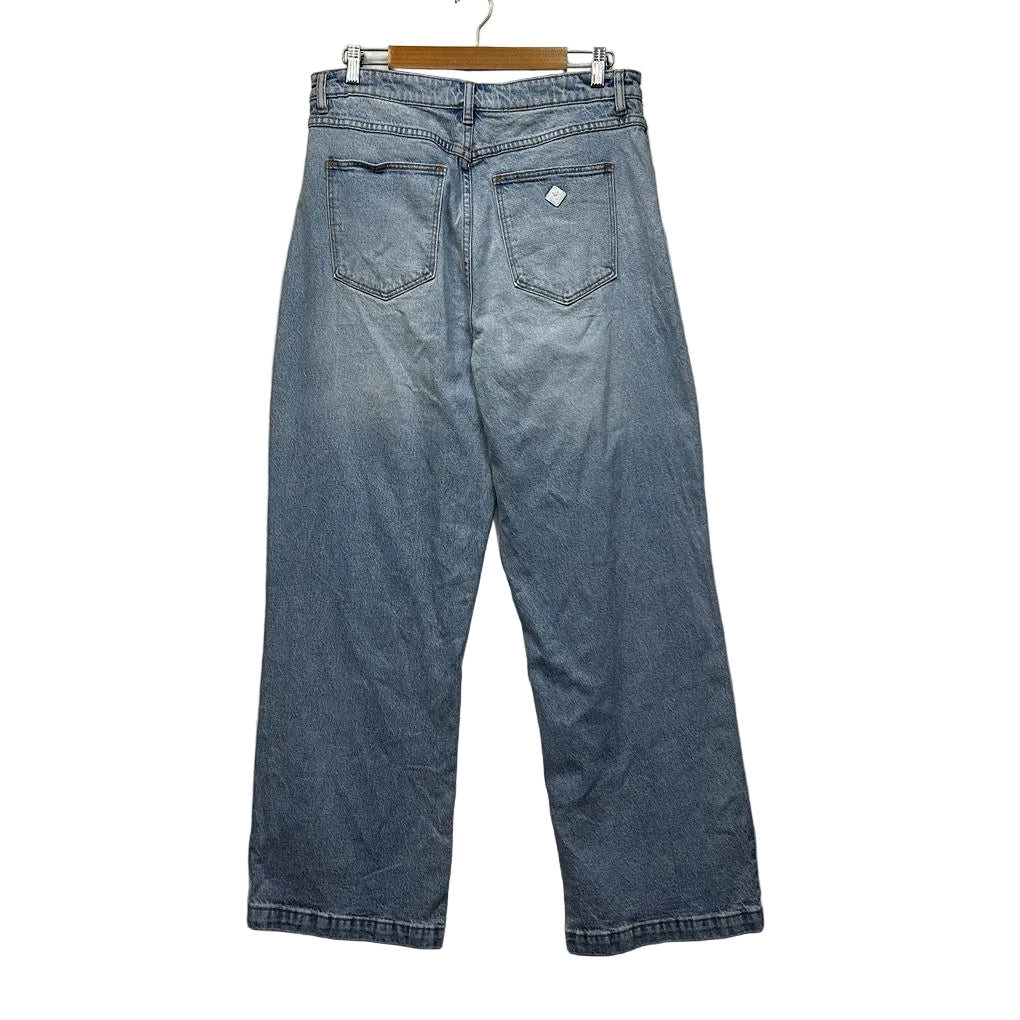 Abrand Light Blue High Rise Wide Leg Jeans - Size 16