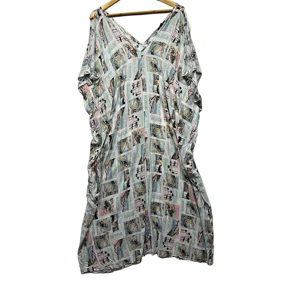 Autograph Print Kaftan Dress - Size 24