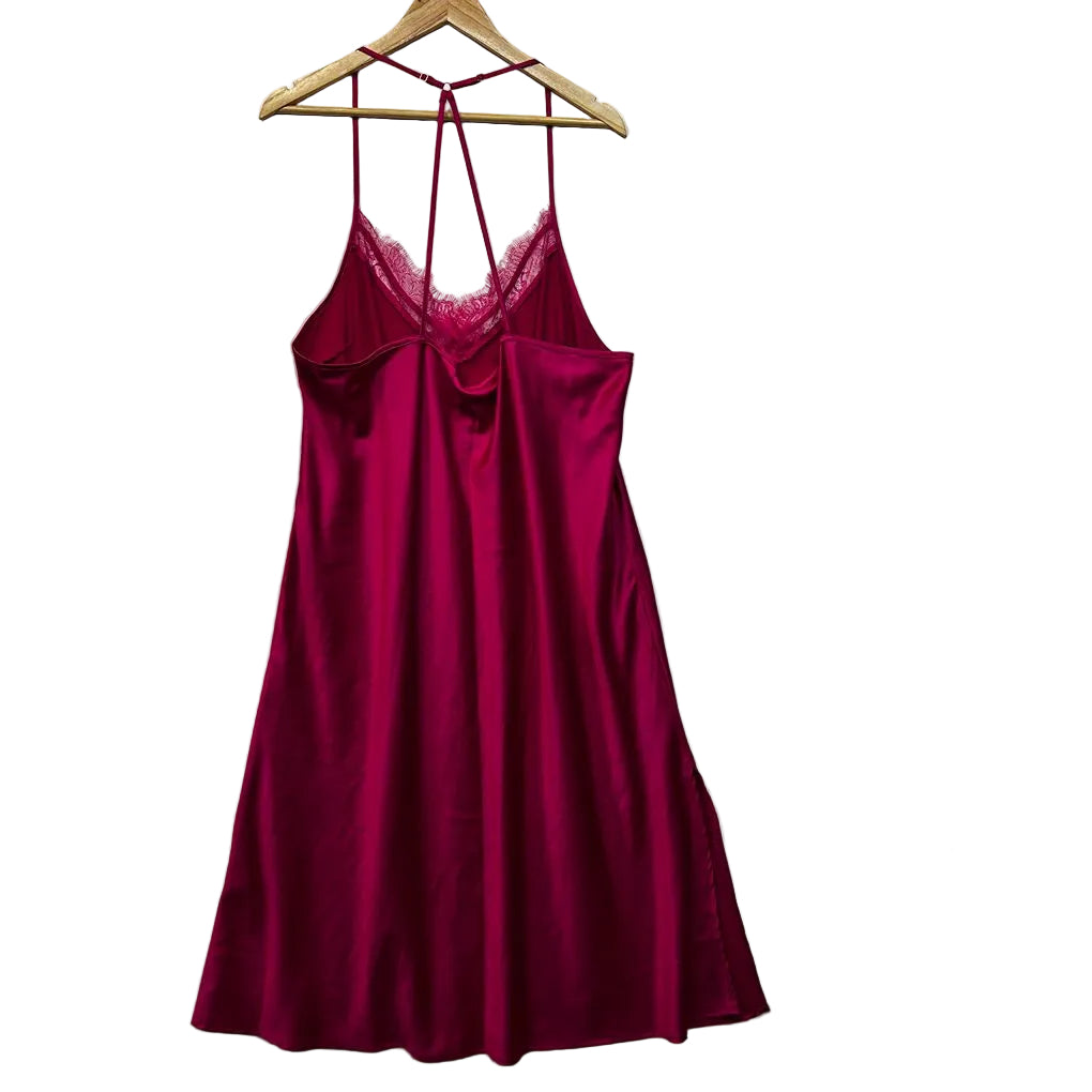 Bras N Things Pink Satin Slip - Size 20