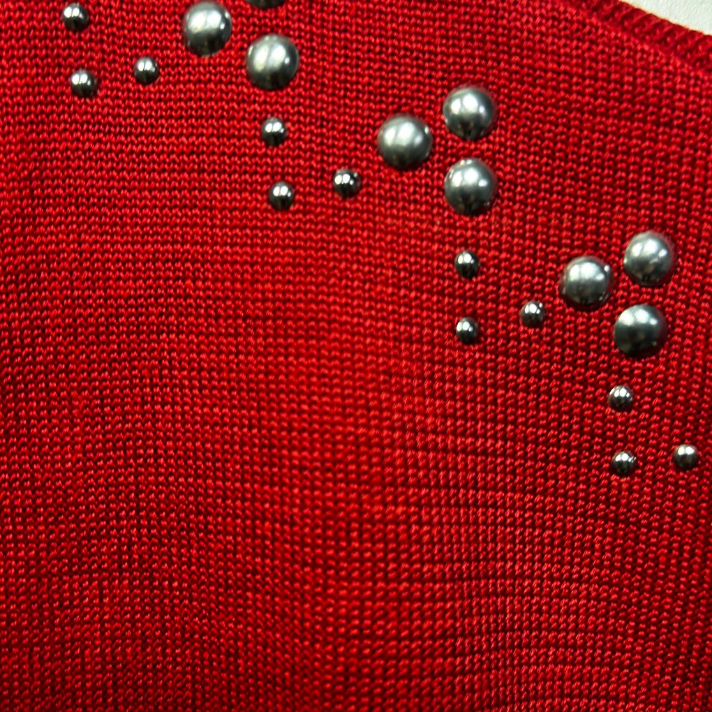 Rockmans Red Knit Cardigan - Size XL