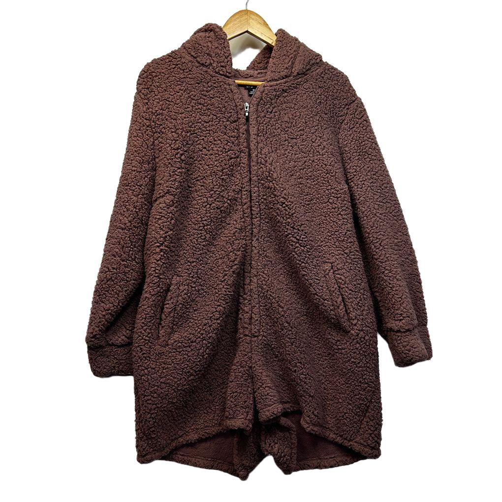 City Chic Sherpa Snuggle Romper - Size M