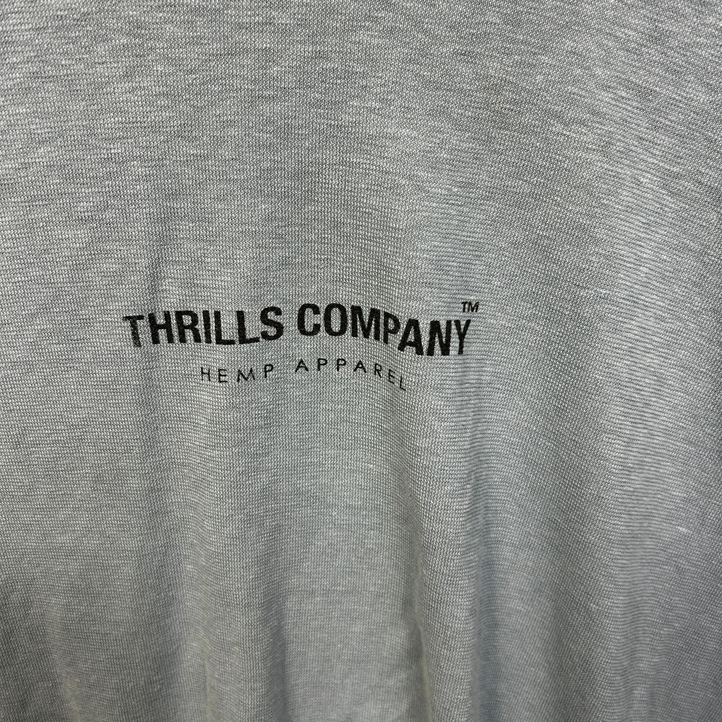 Thrills Blue Cropped Top T-Shirt - Size XXL