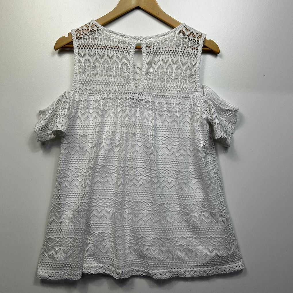 City Chic White Top - Size 14/XS