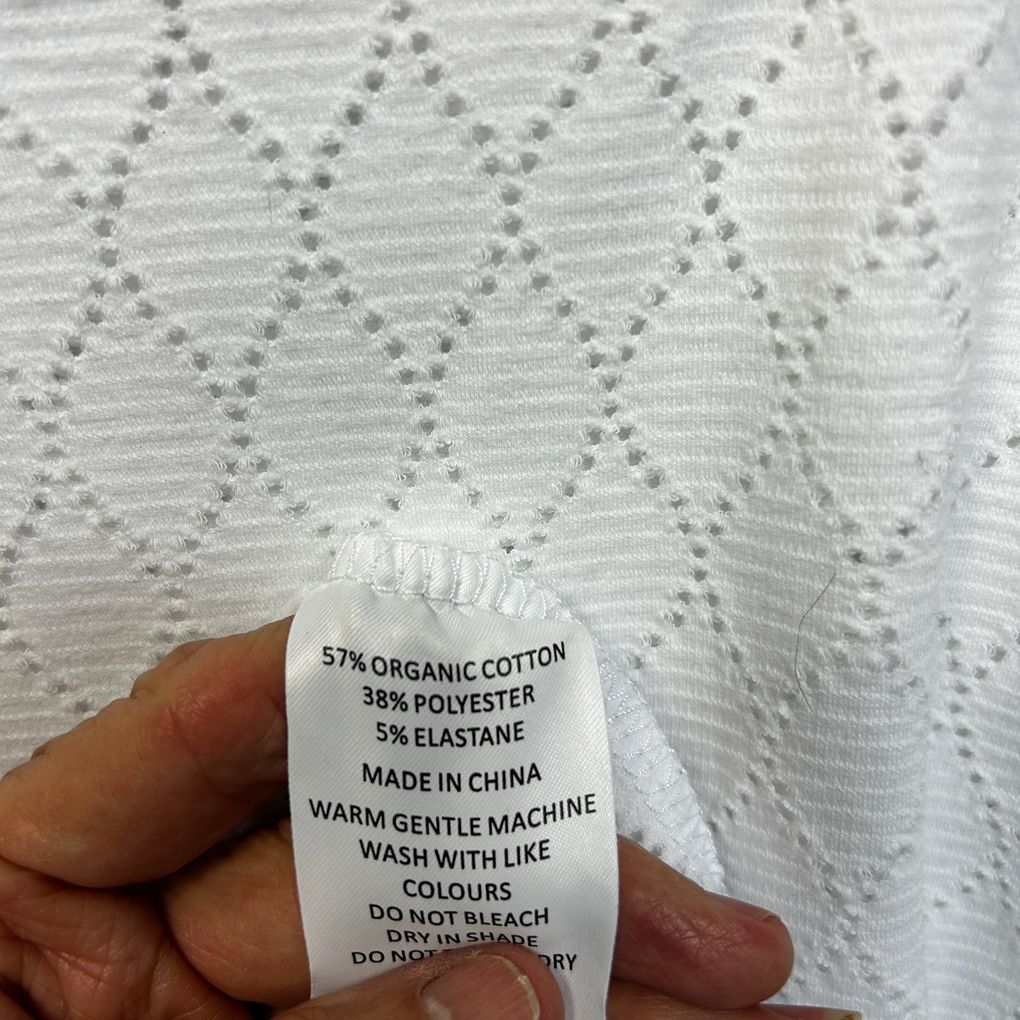 Regatta White Cotton Top - Size 16
