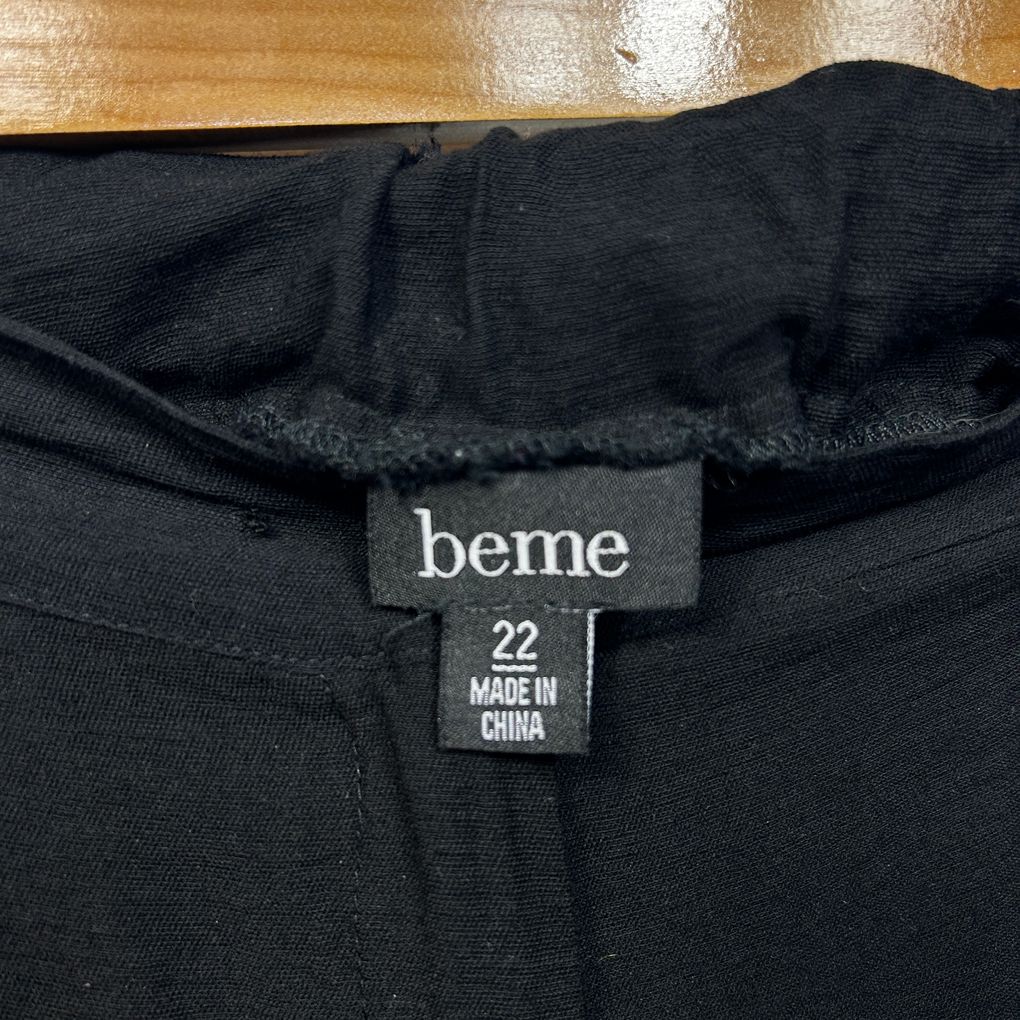 Beme Black Plus Size Pants - Size 22