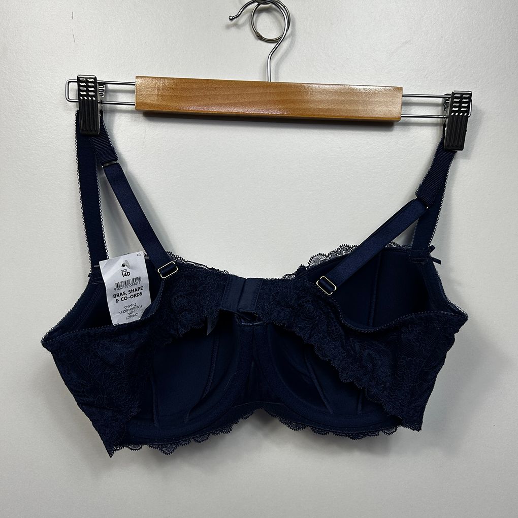 Target Navy Lace Bra - Size 14D