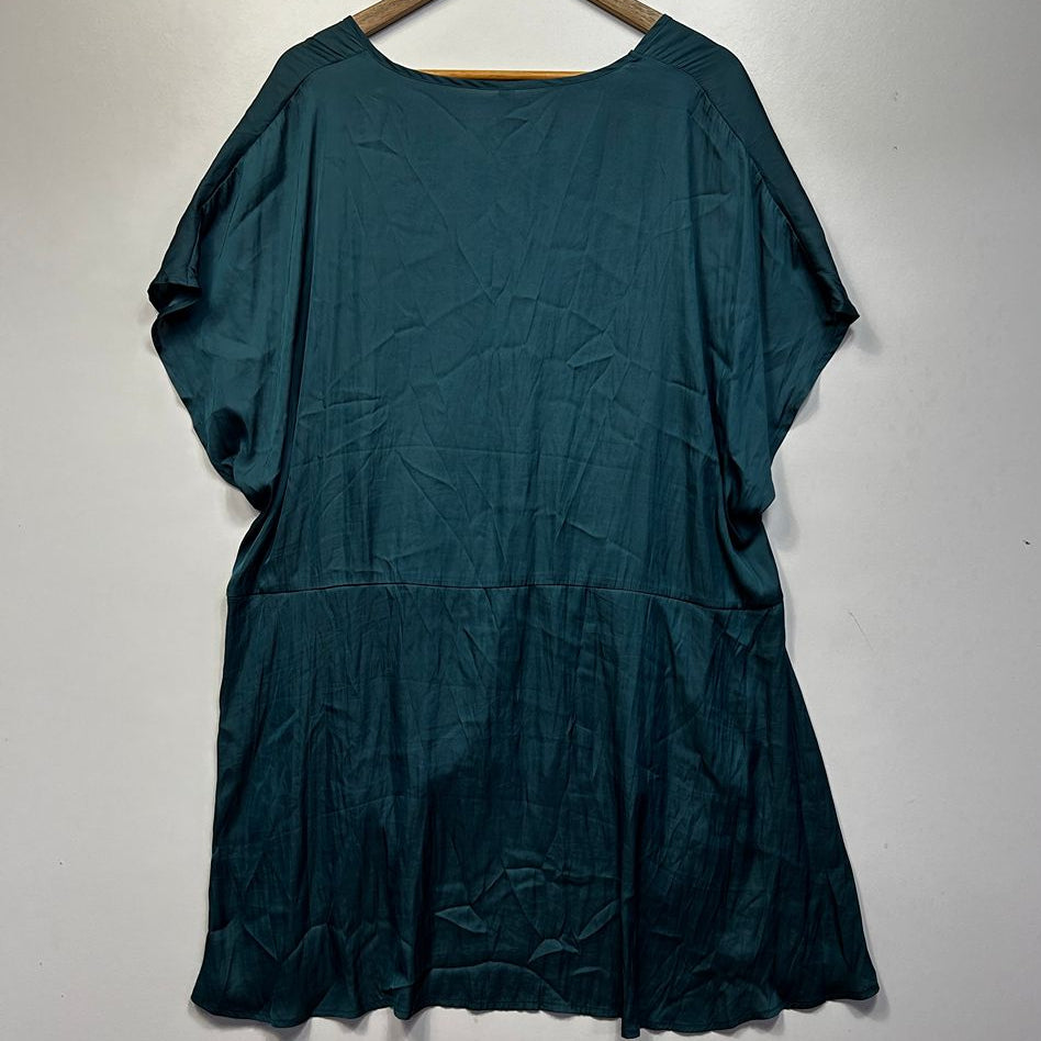 Taking Shape Teal Plus Size Top - Size 22