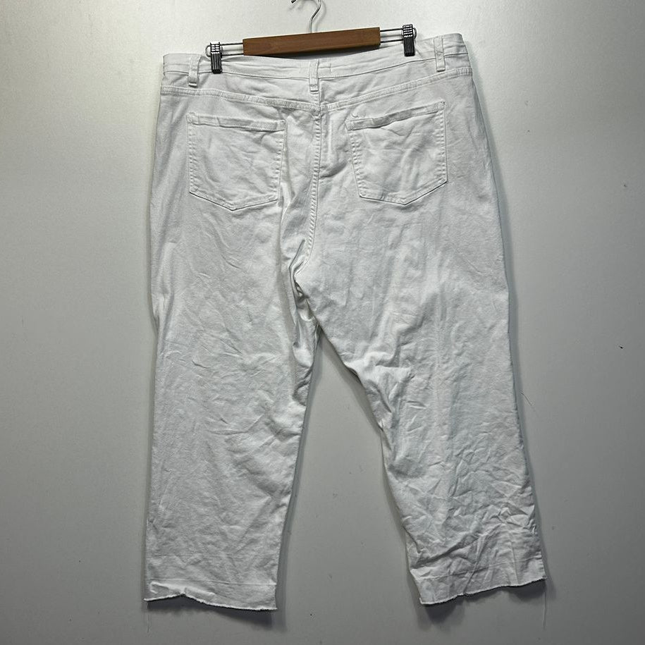 Adrift White Plus Size Jeans - Size 4XL