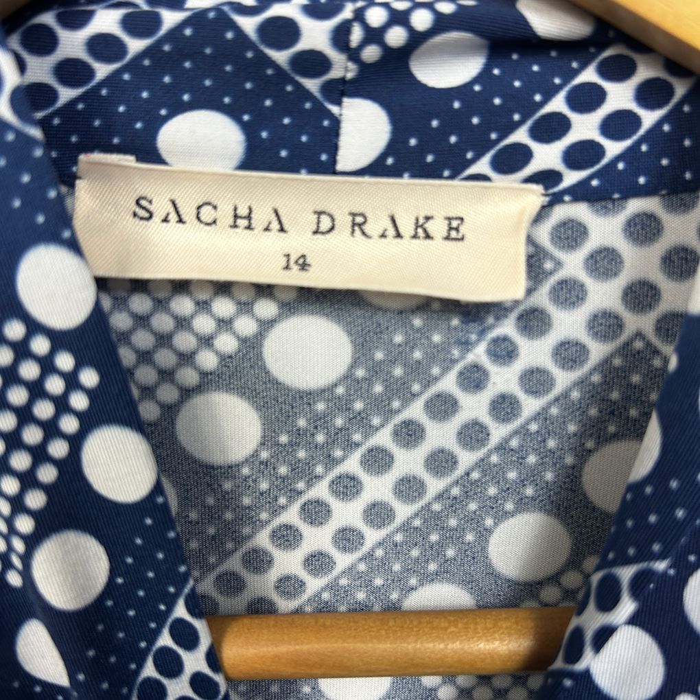 Sacha Drake Navy Top - Size 14