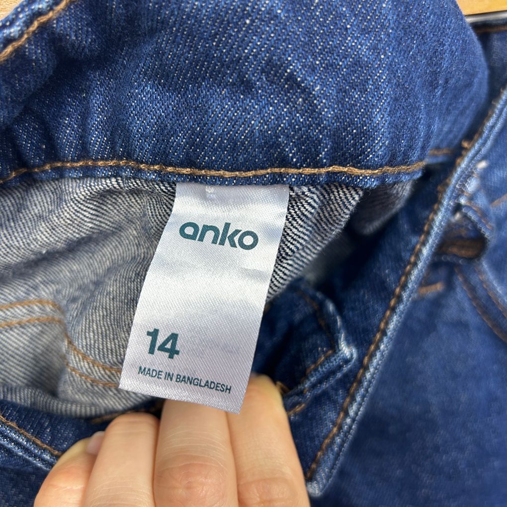 Anko Blue Denim Mini Skirt - Size 14