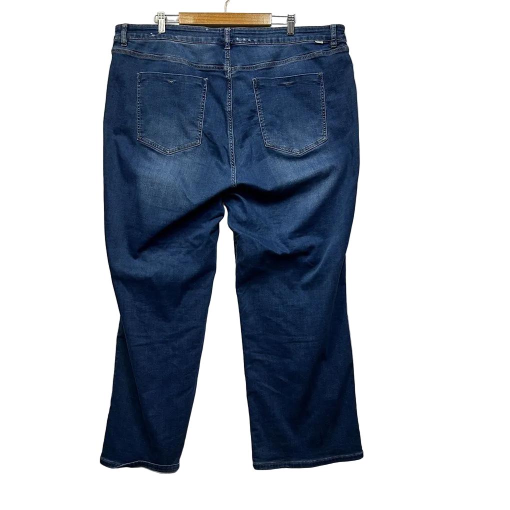 Just Jeans Blue Wide Leg High Rise Full Length Jeans - Size 24