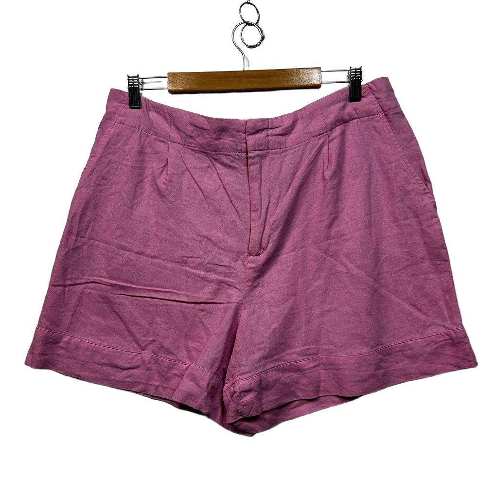 Anko Pink Linen Shorts - Size 16