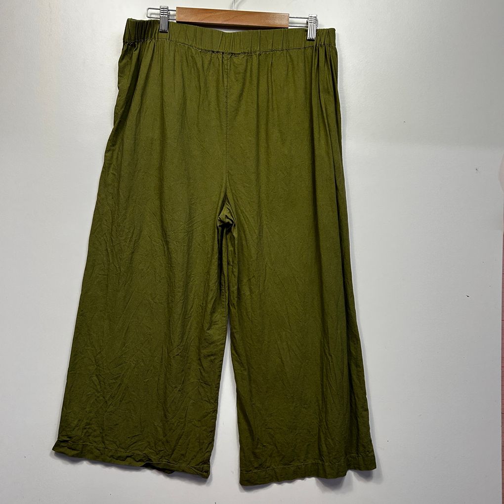Sportsgirl Green Linen Pants - Size 16