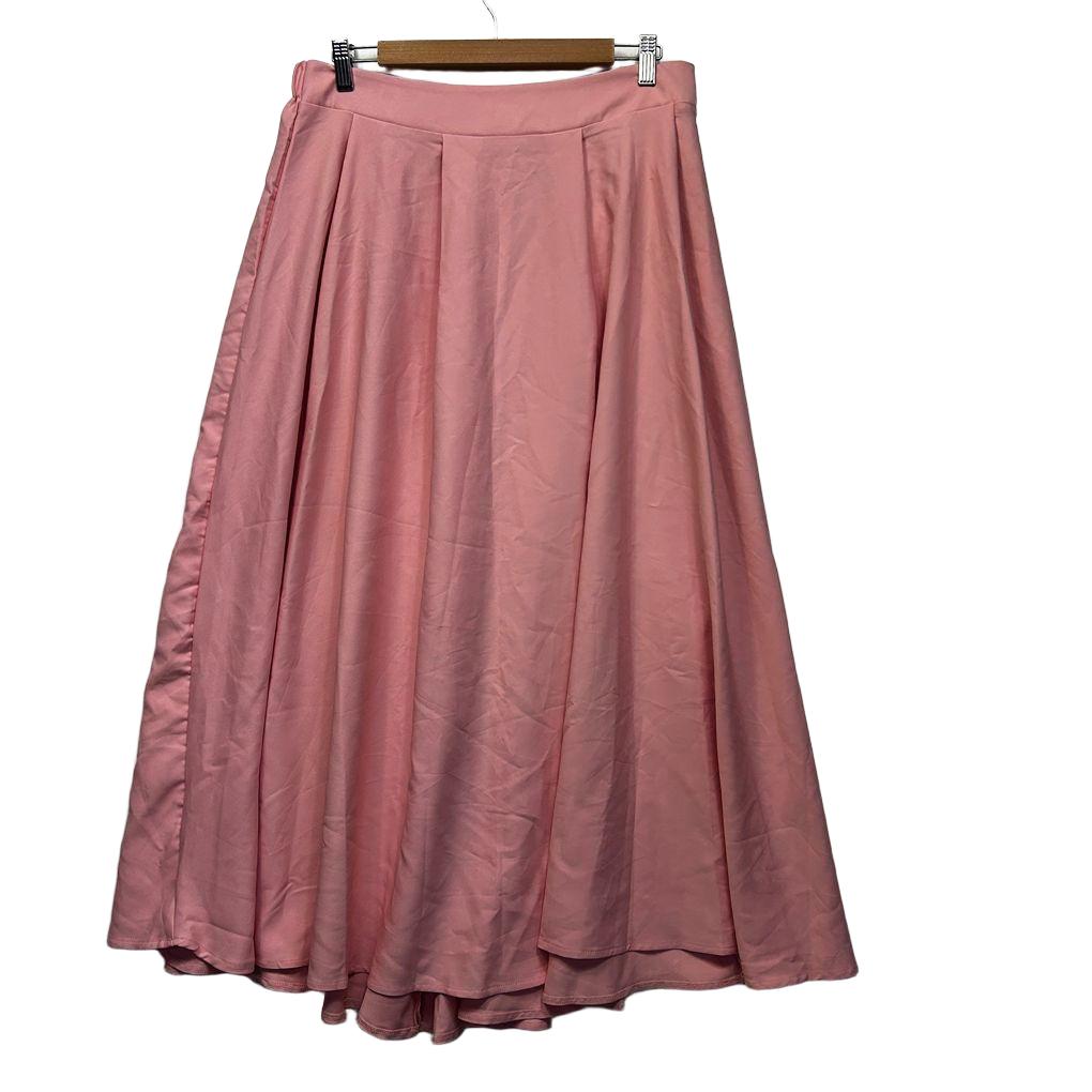 Shein Curve Pink Midi Skirt - Size 0XL