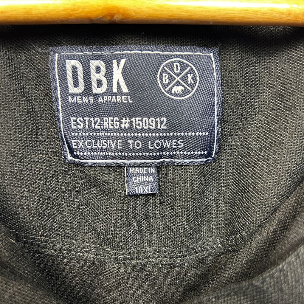 DBK Black Mens Polo - Size 10XL