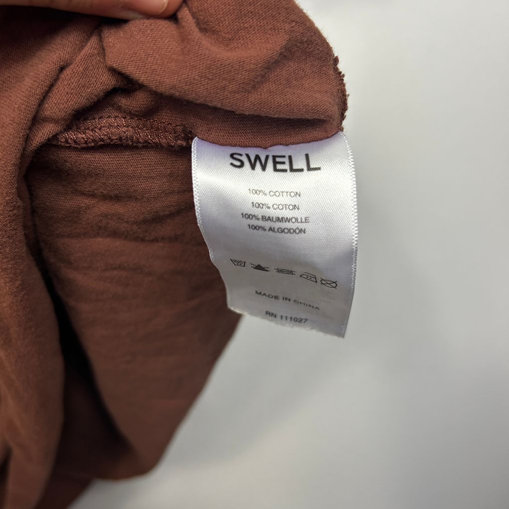 Swell Rust Cotton Graphic Tee - Size 3XL