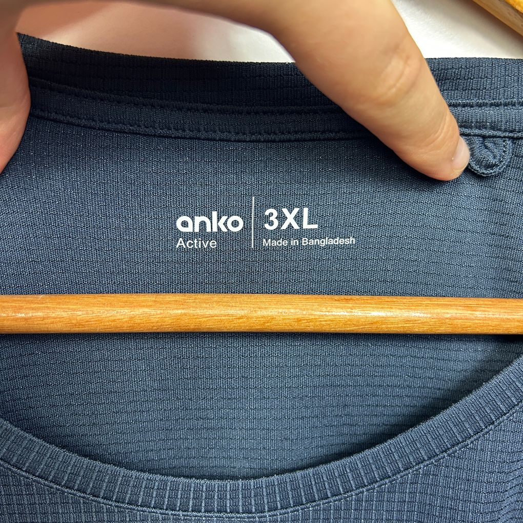 Anko Navy Plus Size Active Mens Tank - Size 3XL