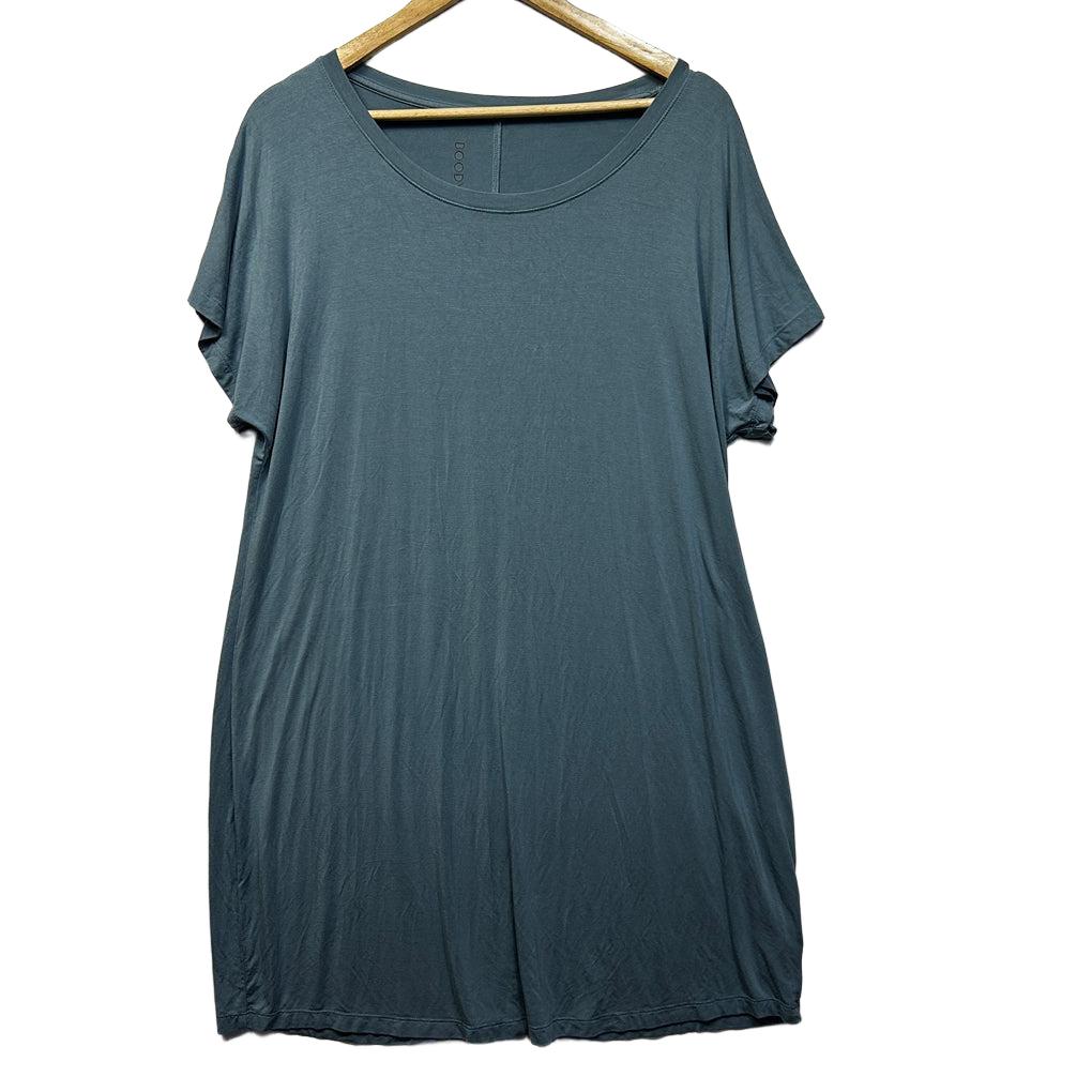 Boody Teal Bamboo T-Shirt Sleep Nightie Dress - Size XL