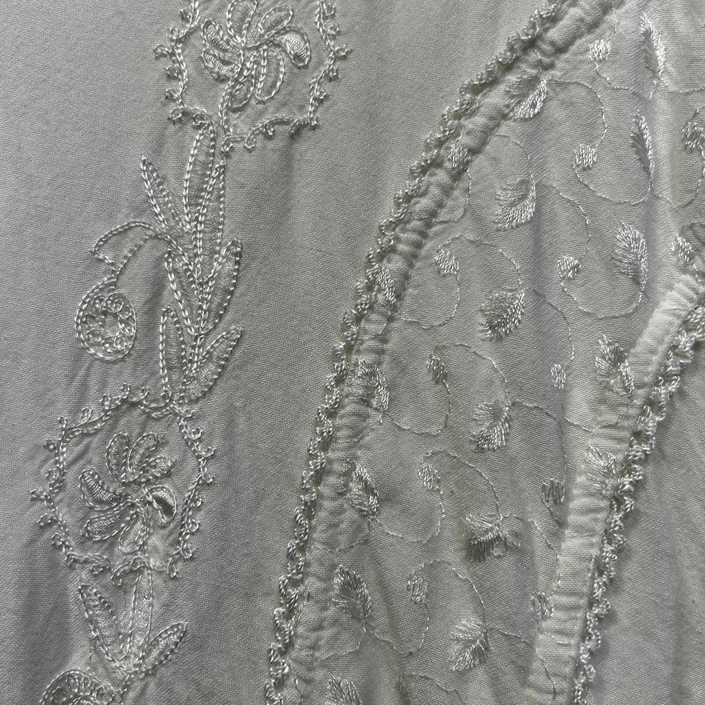 Clubhouse White Embroidered Boho Top - Size 22