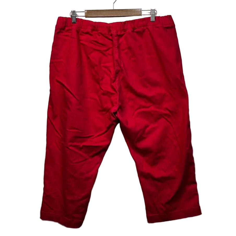 Millers Red Cotton Capri Pants - Size 18