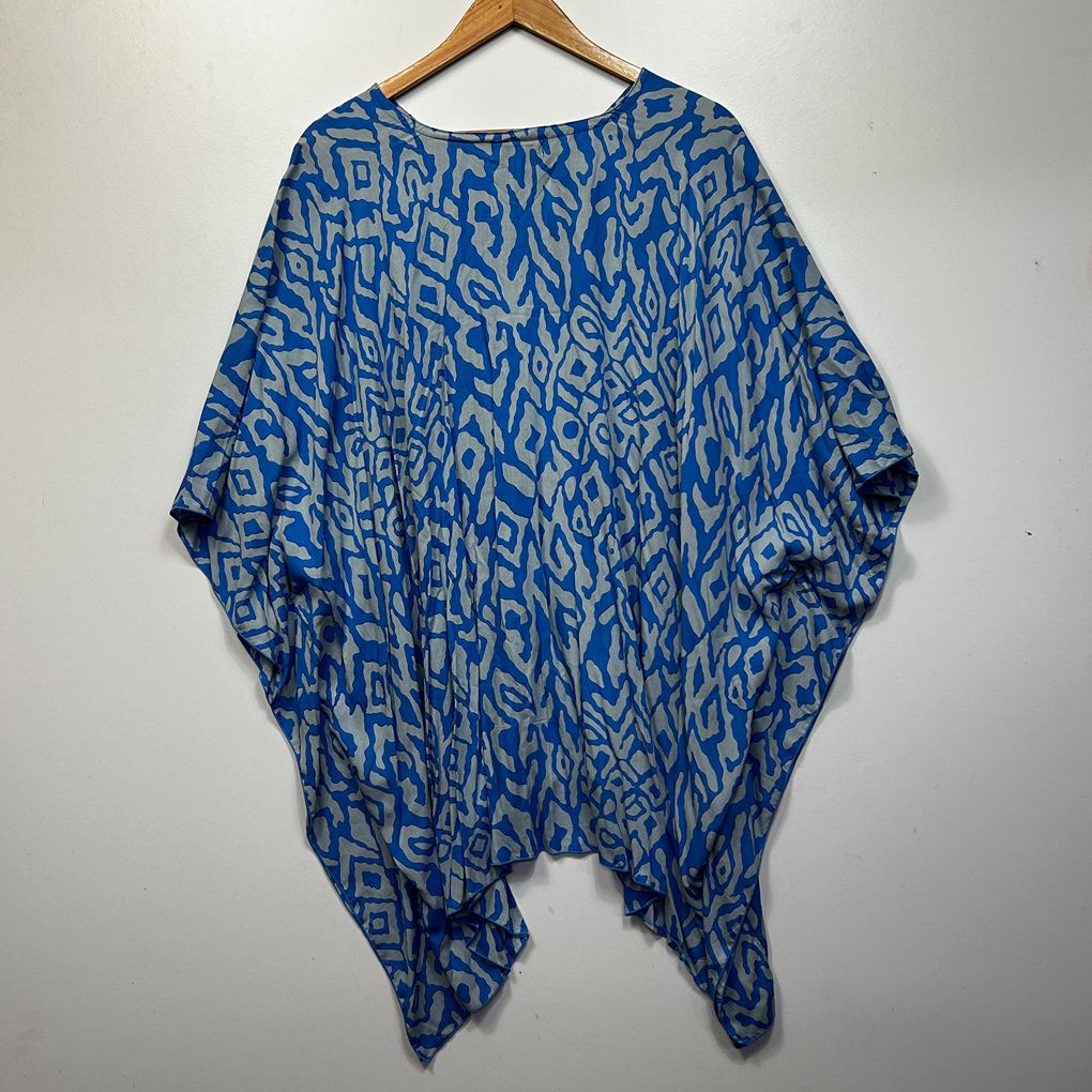 Sundrenched Blue Kaftan Top - One Size