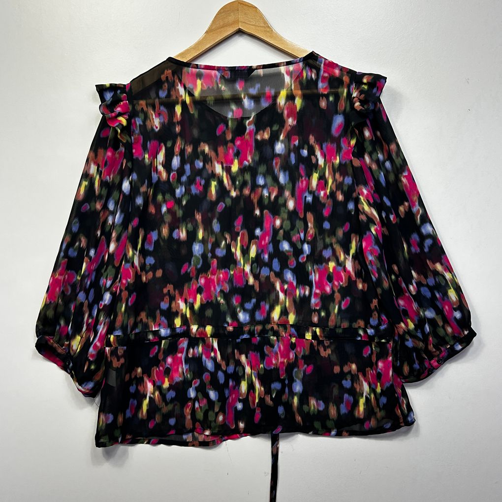 Metro Multicoloured Top - Size 16
