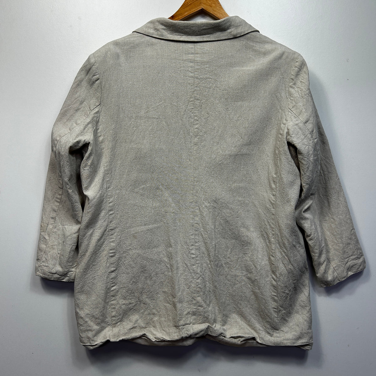 Anko Beige Linen Blazer Jacket - Size 16