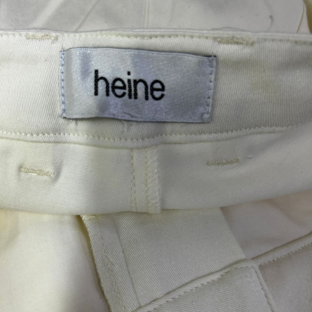 Heine Light Yellow Studded Cotton Pants - Size 18/20