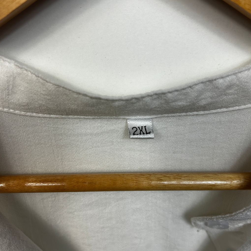 White Plus Size Blouse - Size 2XL